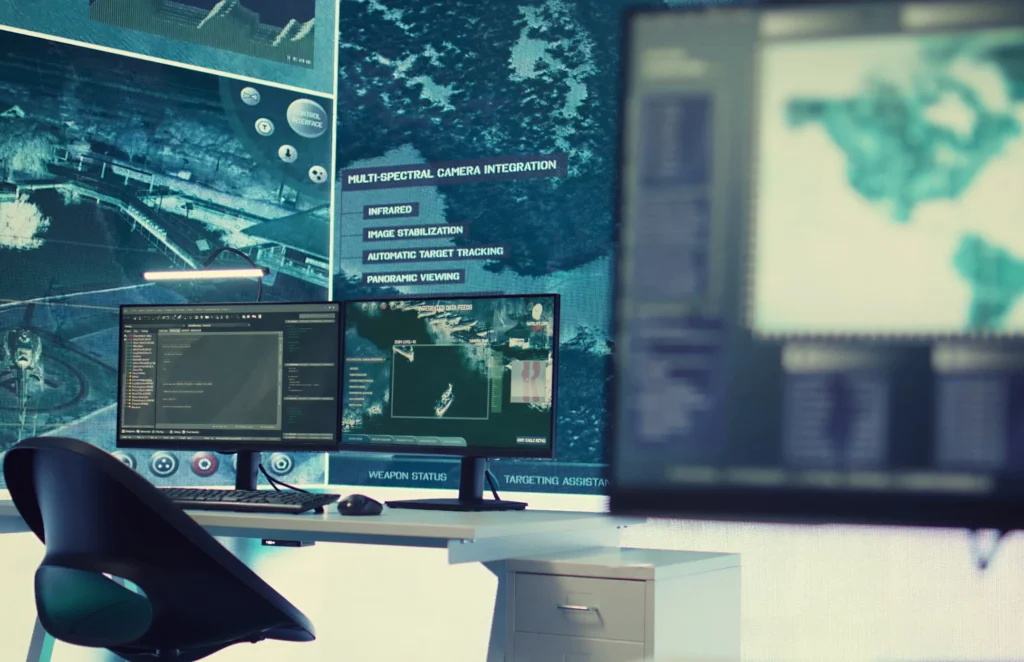 operations command centre used in following national threats on a big screen